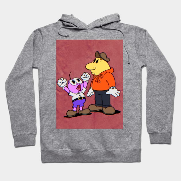 Smiley pals full colour Hoodie by Kevcraven
